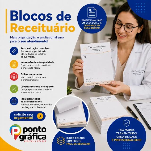 Blocos Receituários e Timbrados