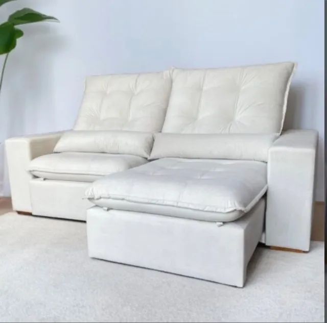 Sofá Retrátil e Reclinável Begevoli 250 cm
