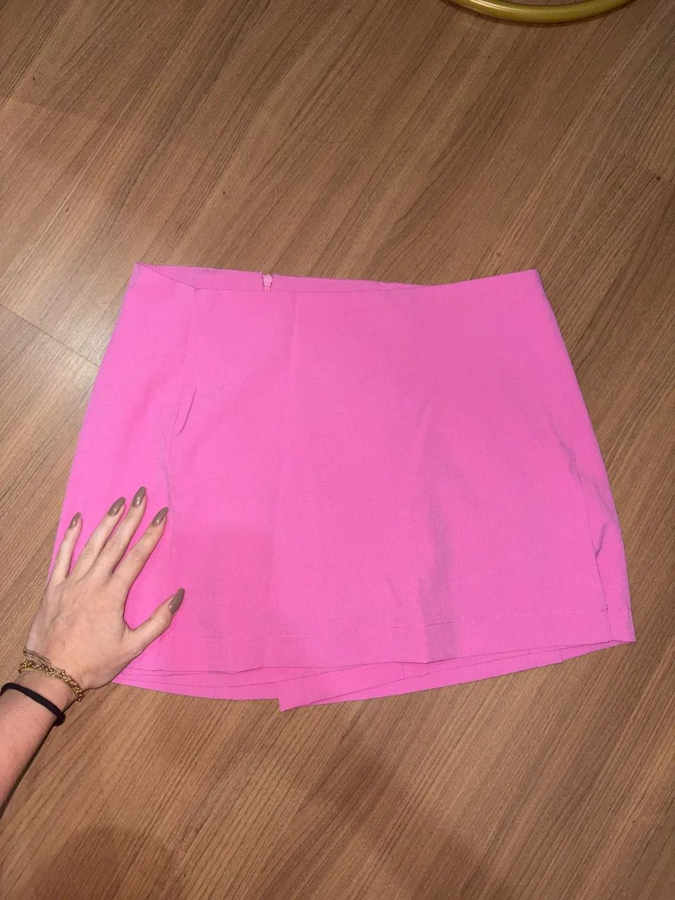 Short saia rosa 