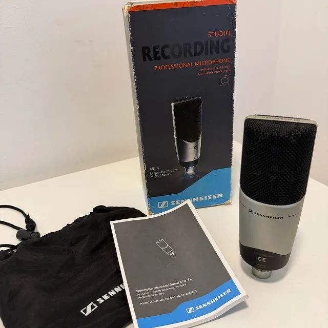 Microfone Condensador Sennheiser MK4 - C/ Defeito (Trocar Cápsula)