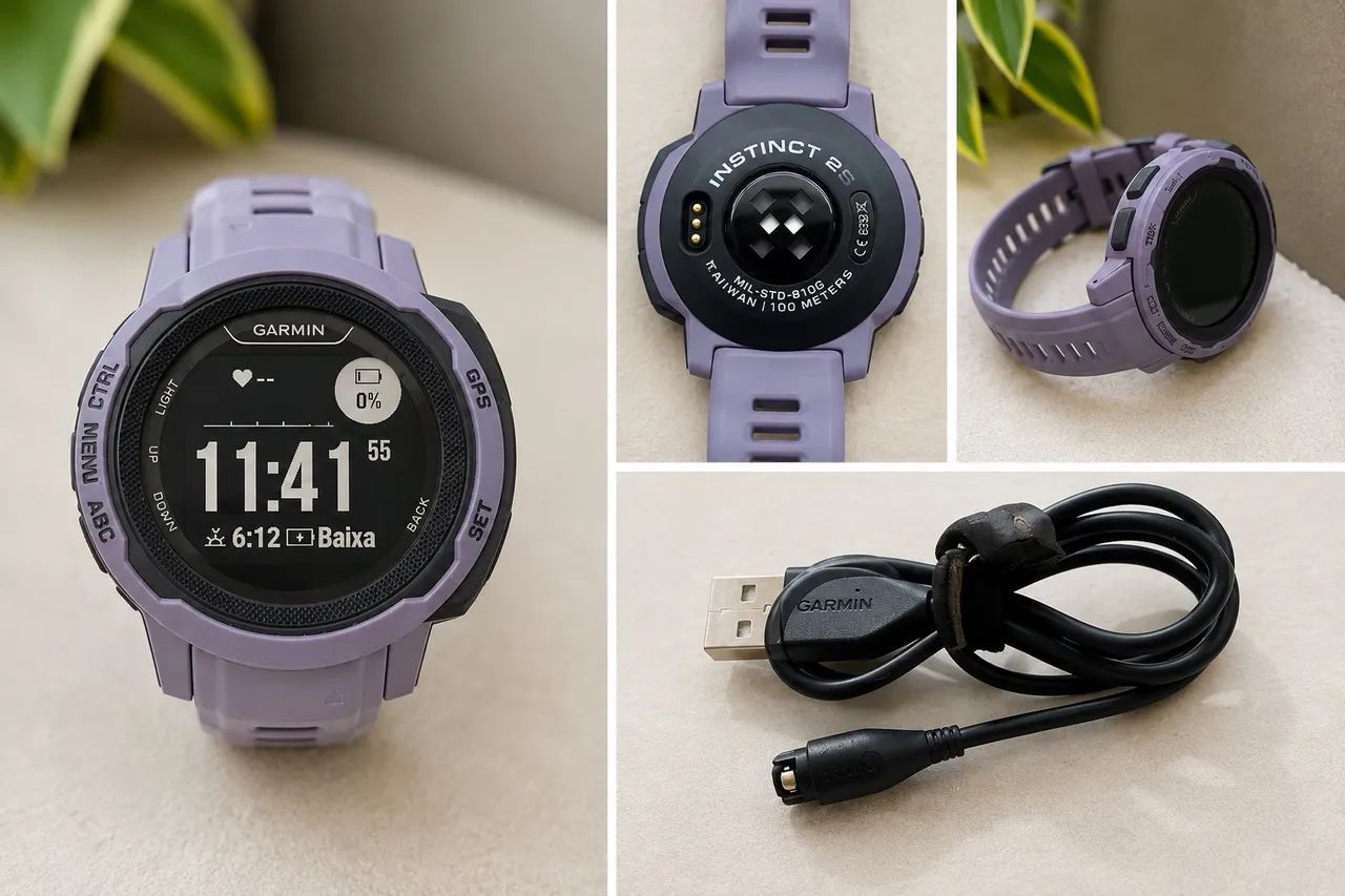 Garmin Instinct 2S Original - 40 mm + Carregador - Foto 3