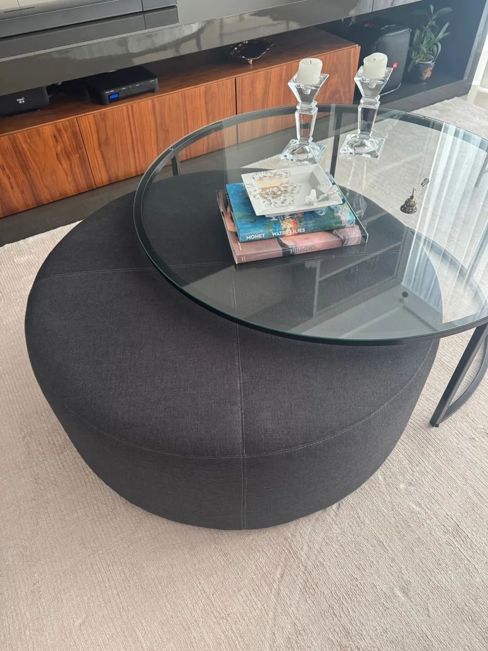 Mesa de centro com puff - Foto 3