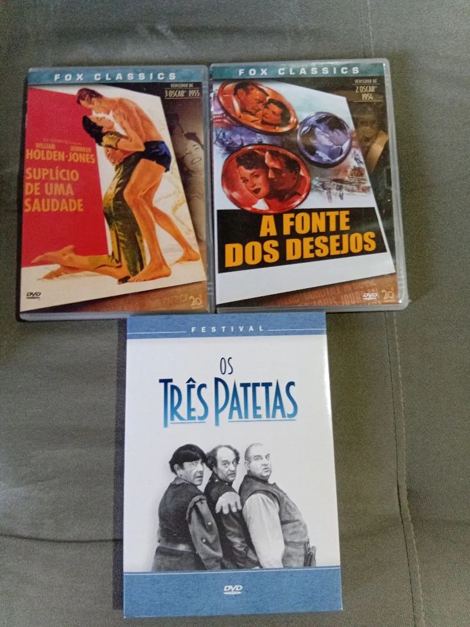 DVDs filmes clássicos, três patetas e outros