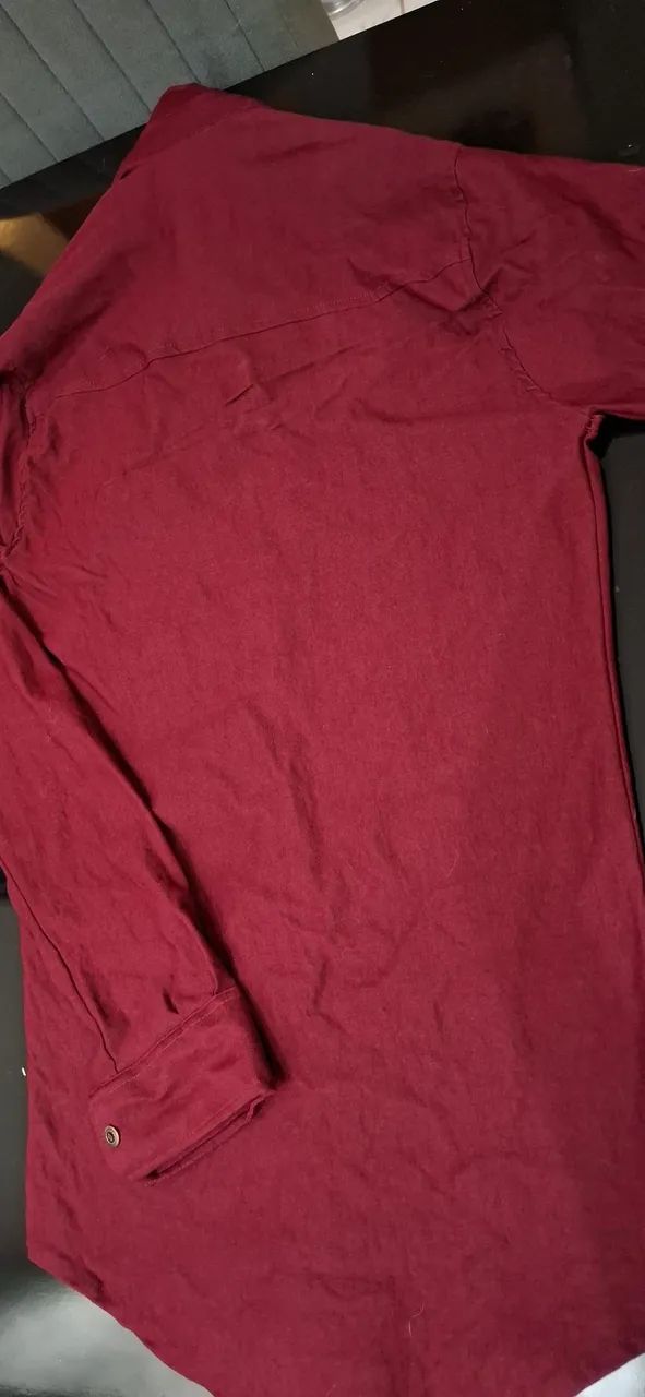 Camisa social vinho - Foto 3