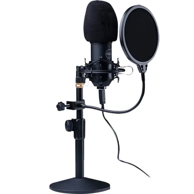 Microfone Dazz Broadcaster PRO Streamer Podcast, Chipset De Som, Profissional, USB 