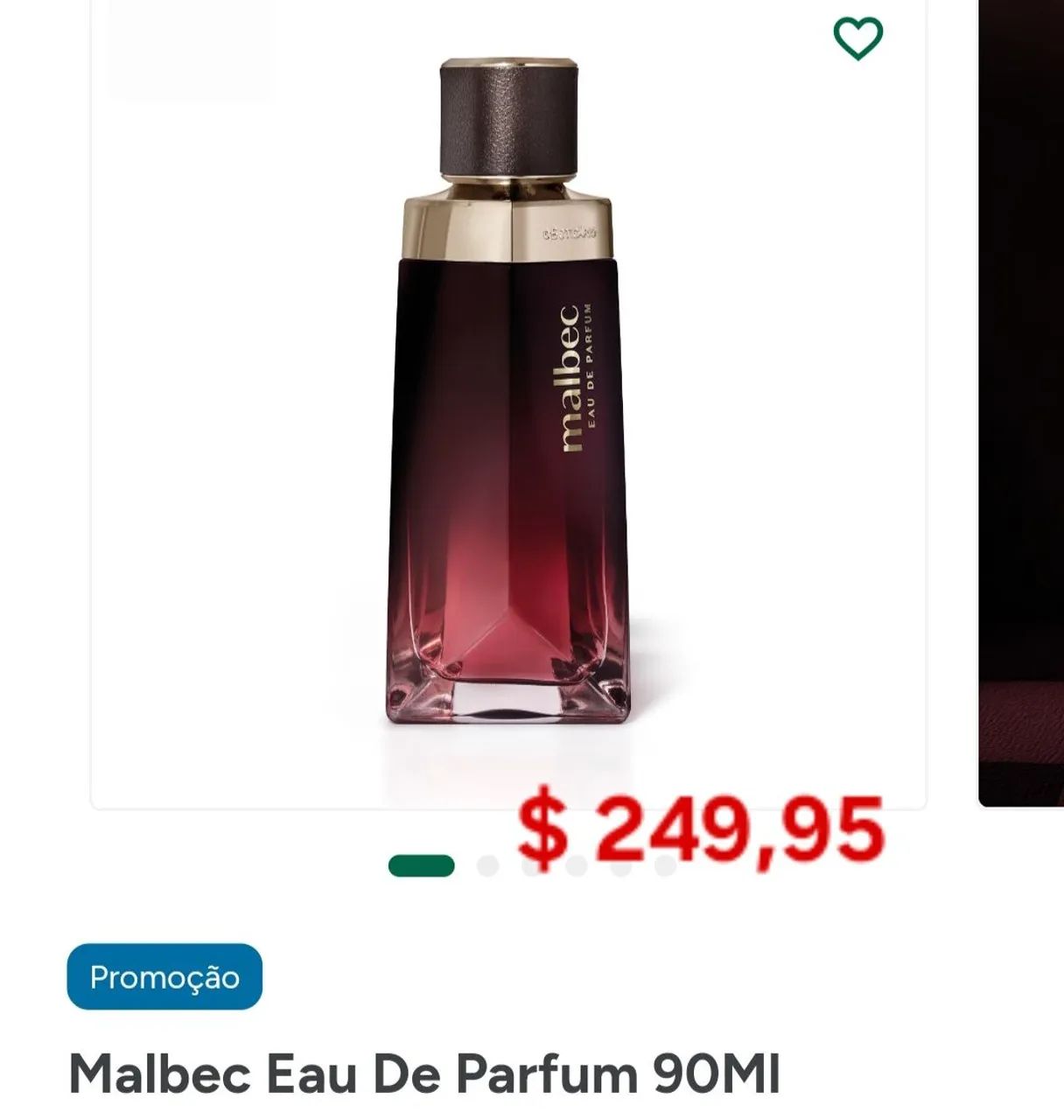 PERFUNE DO BOTICÁRIO "MALBAC EAU DE PERFUM" 