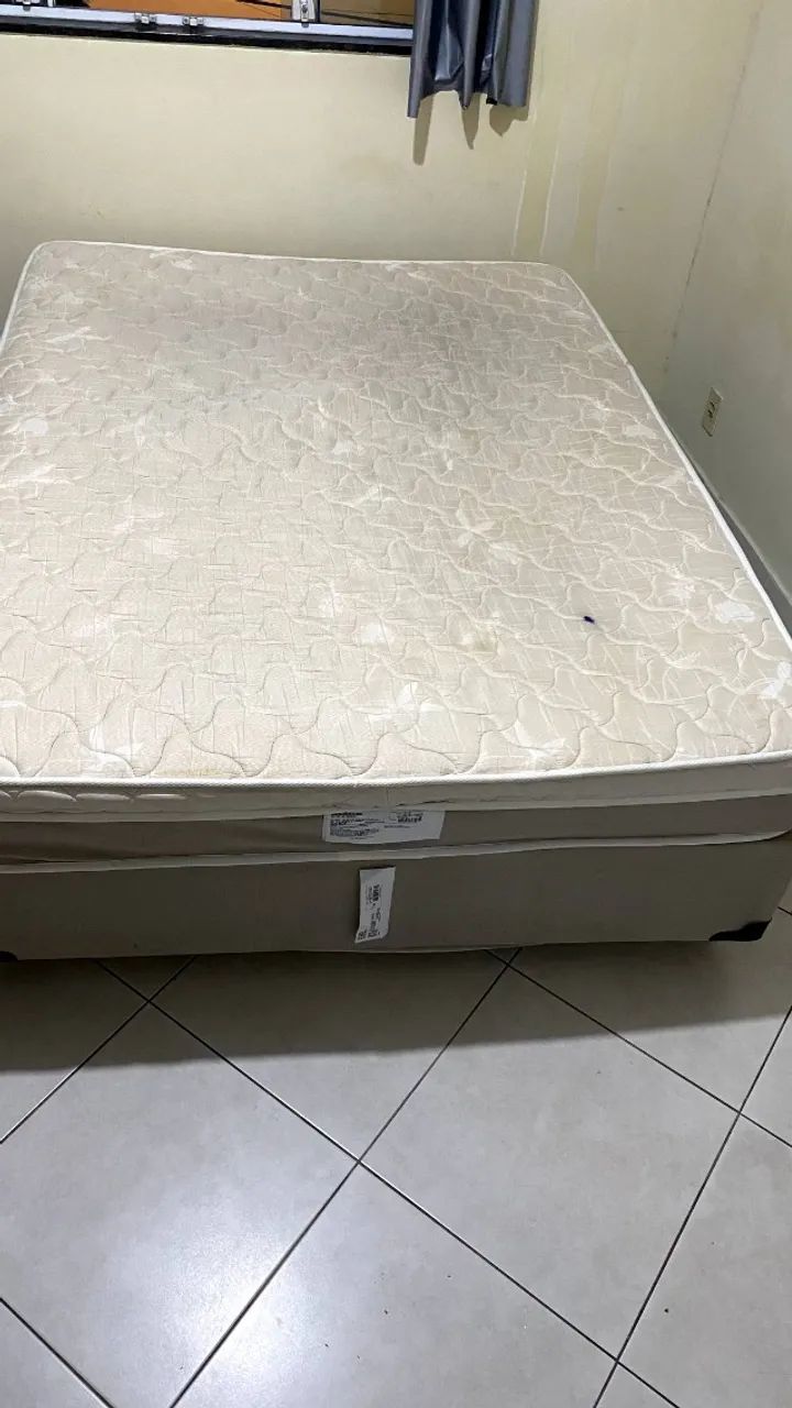 CAMA DE CASAL BASE BOX e COLCHÃO - Itararé, Maruípe