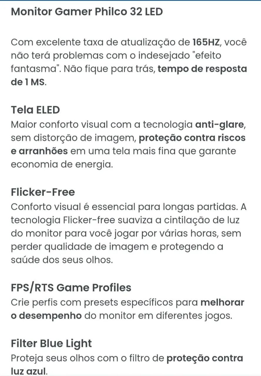 Monitor Gamer Curvo de 32 polegadas - Foto 5