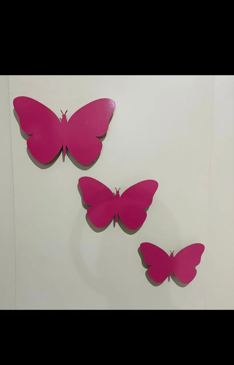 Trio de borboletas decoração  - Foto 4