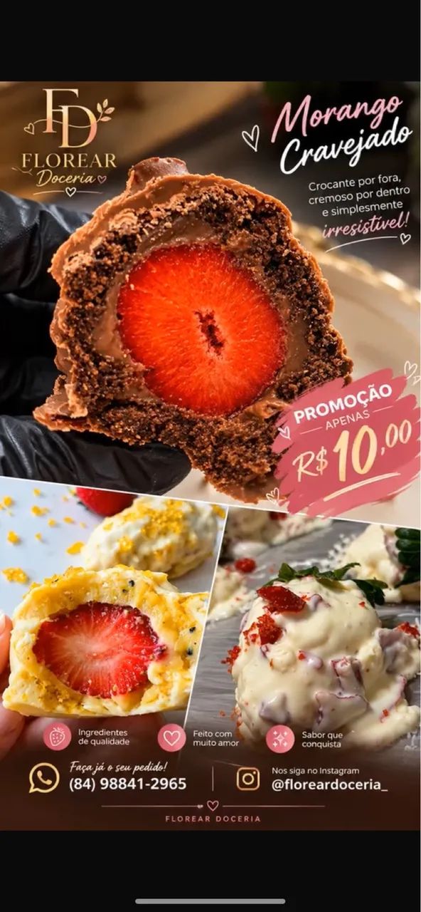 Morango cravejado 