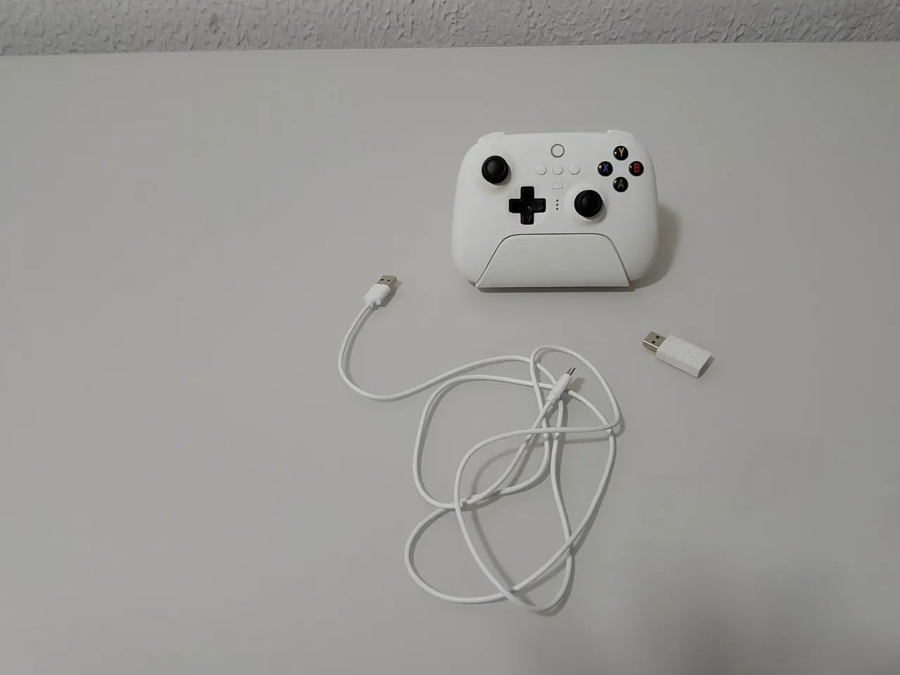 Controle 8BitDo Ultimate 3-Mode branco - Foto 3