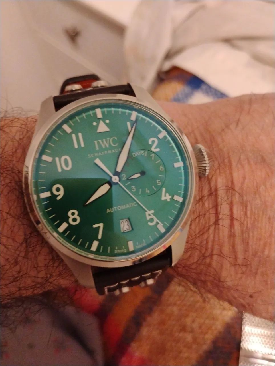 IWC Relógio automático masculino luxo aviador - Foto 4