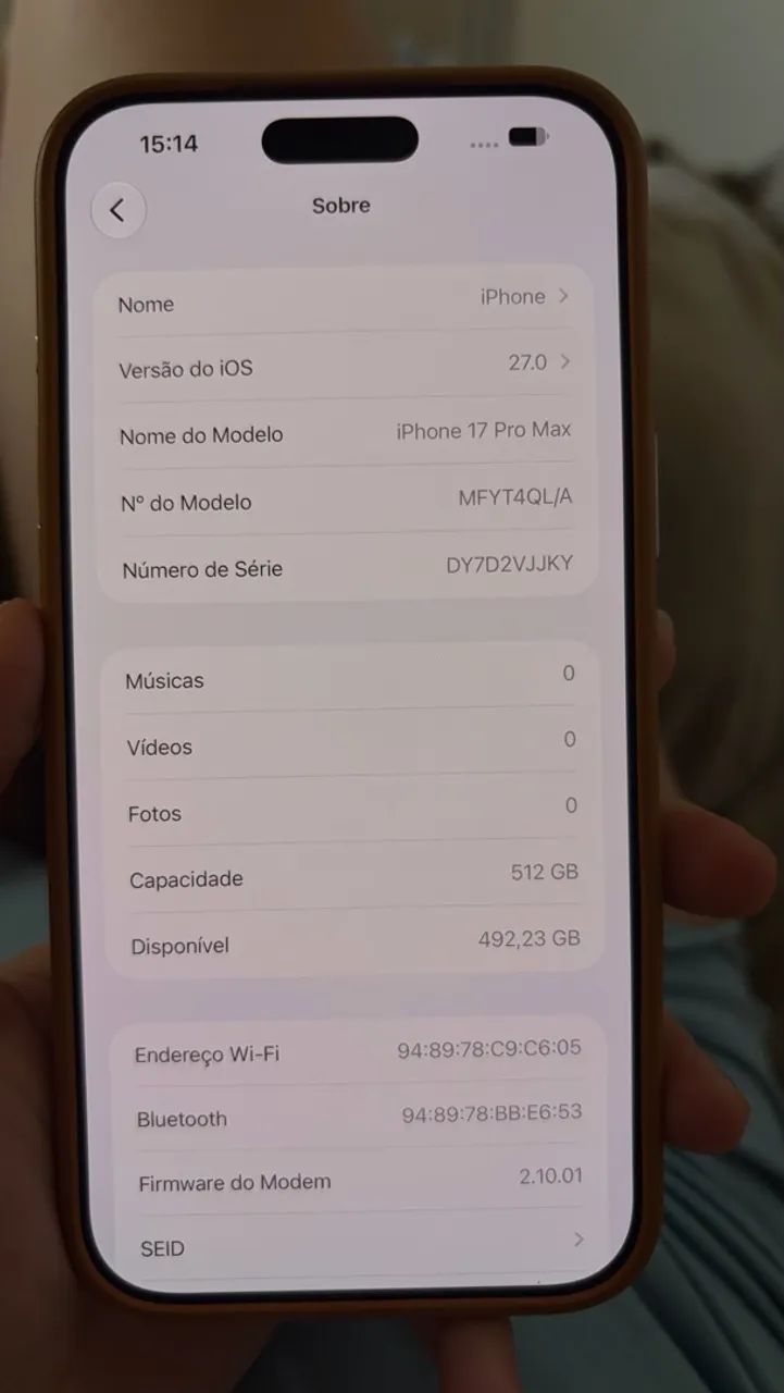 iPhone 17 pro max laranja 512GB - Foto 4
