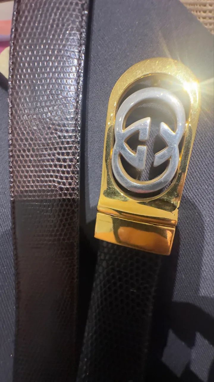 Cinto Gucci 100% original raríssimo em couro de cobra  - Foto 5