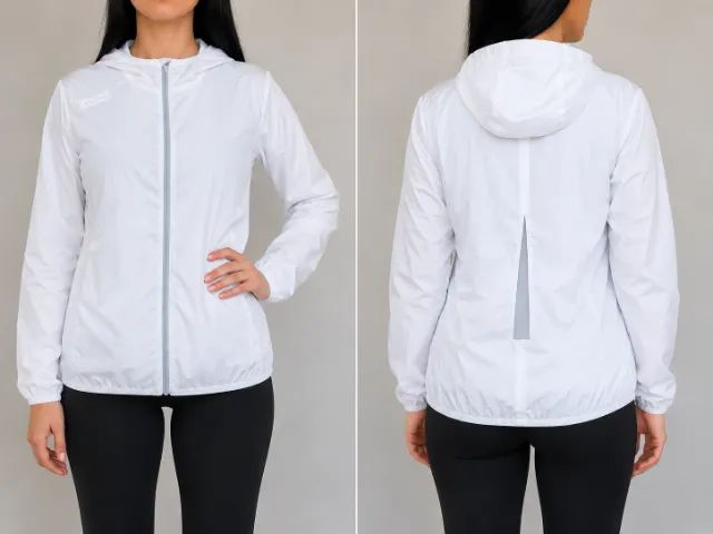 Corta Vento Feminino Kalenji Branco com Capuz - Decathlon