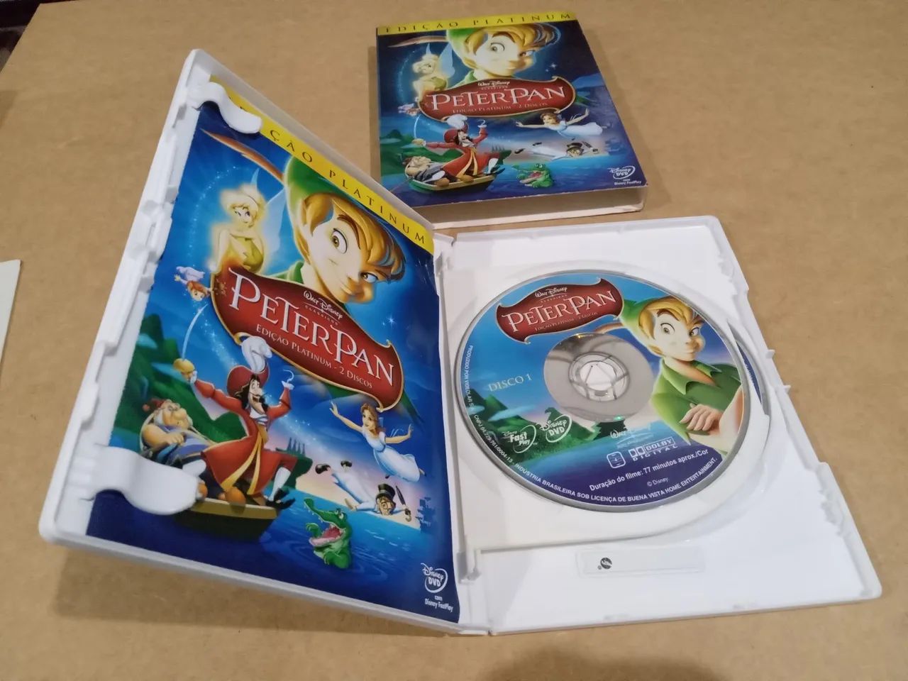 Peter pan edição Platinum 2 discos Disney dvd - Foto 3