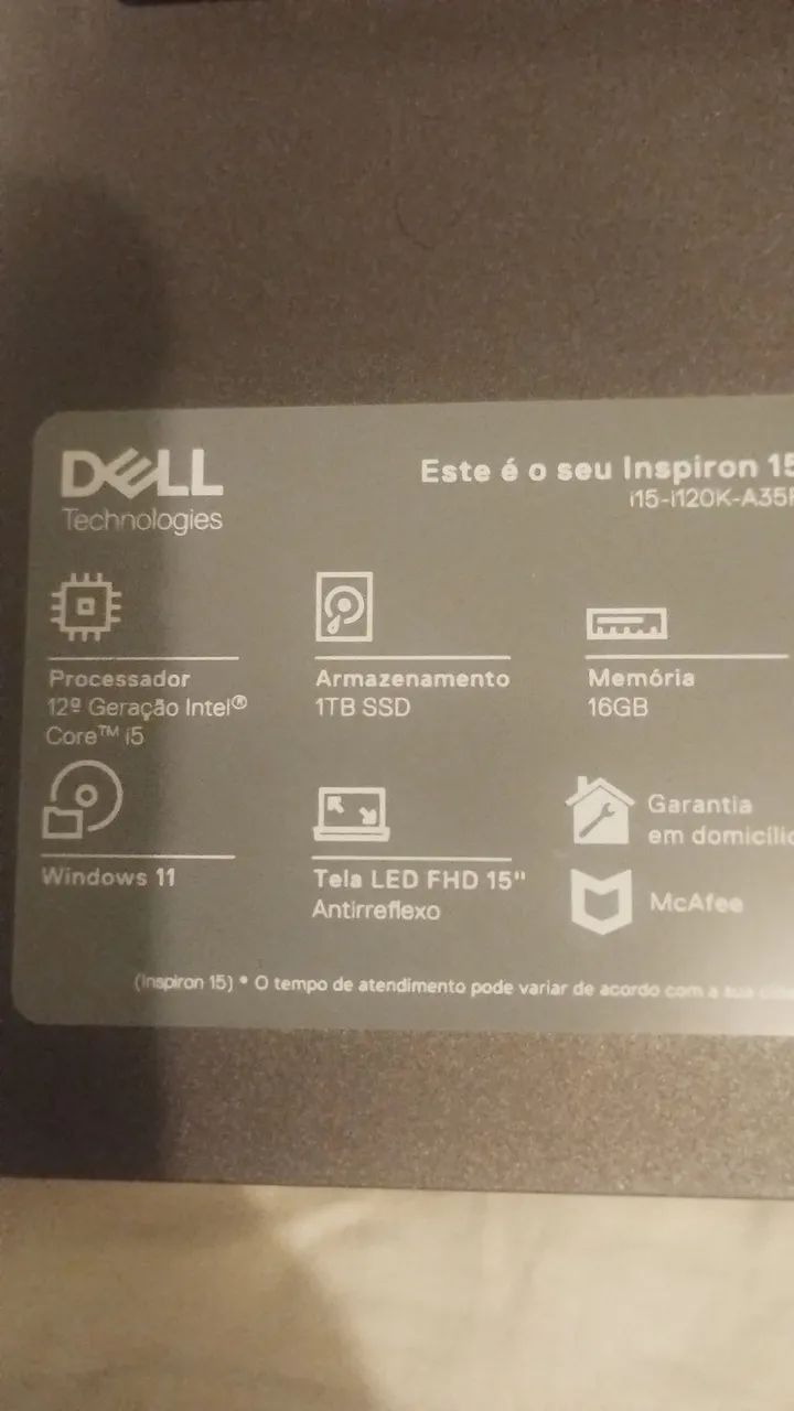 Vendo Notebook Novo 