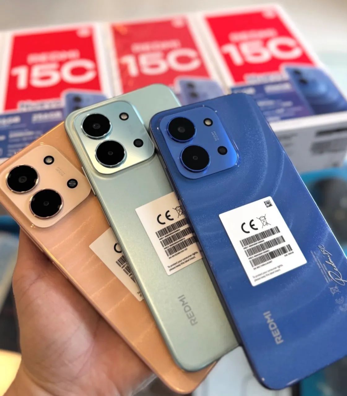 Redmi 15c 128+04 Novo Entrega Rápido Capa Película 