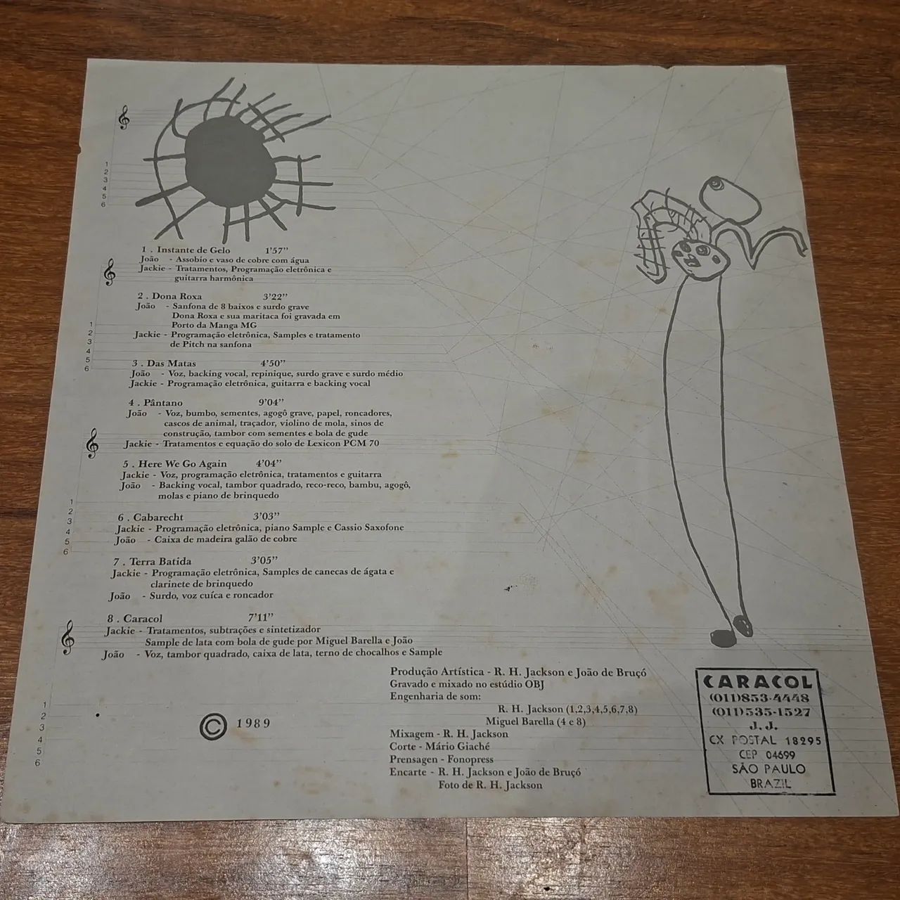 LP Caracol / João de Bruço e R.H. Jackson (1989) - Foto 5