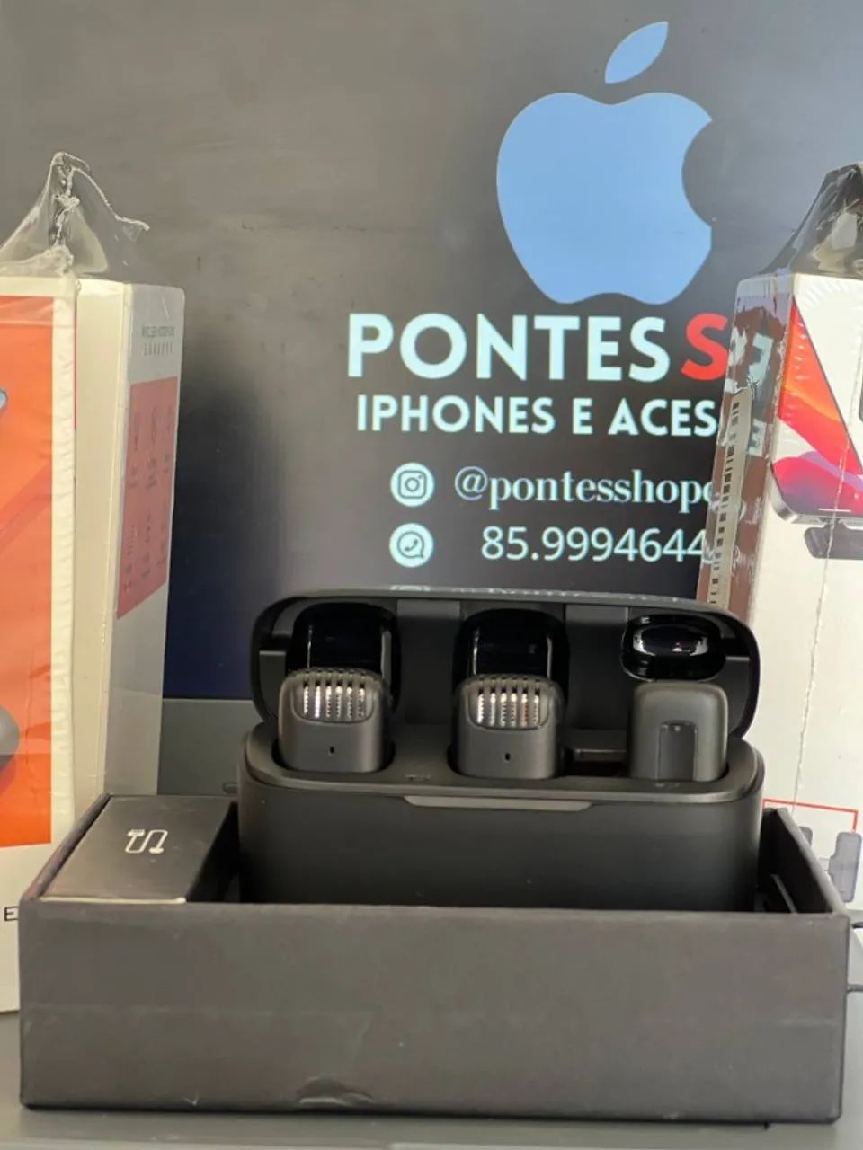 Microfone de lapela J13 lavalier IOS - Foto 4