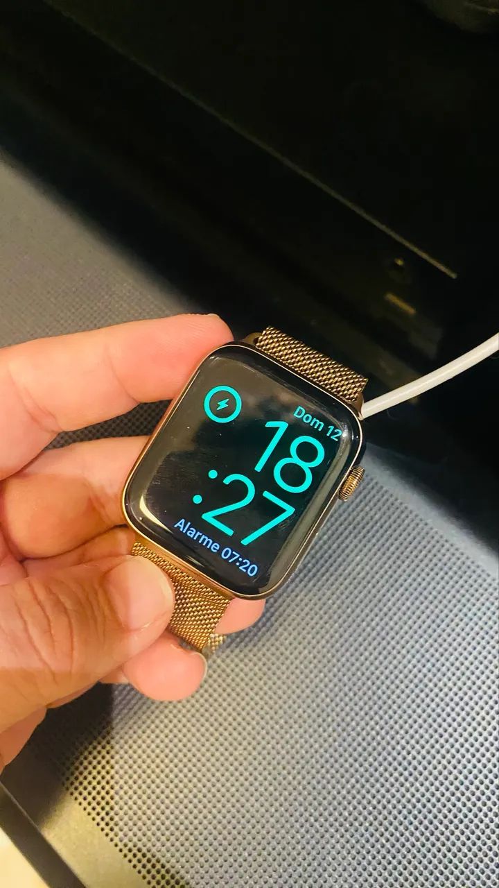 Apple Watch 5 dourado 44mm - Foto 4