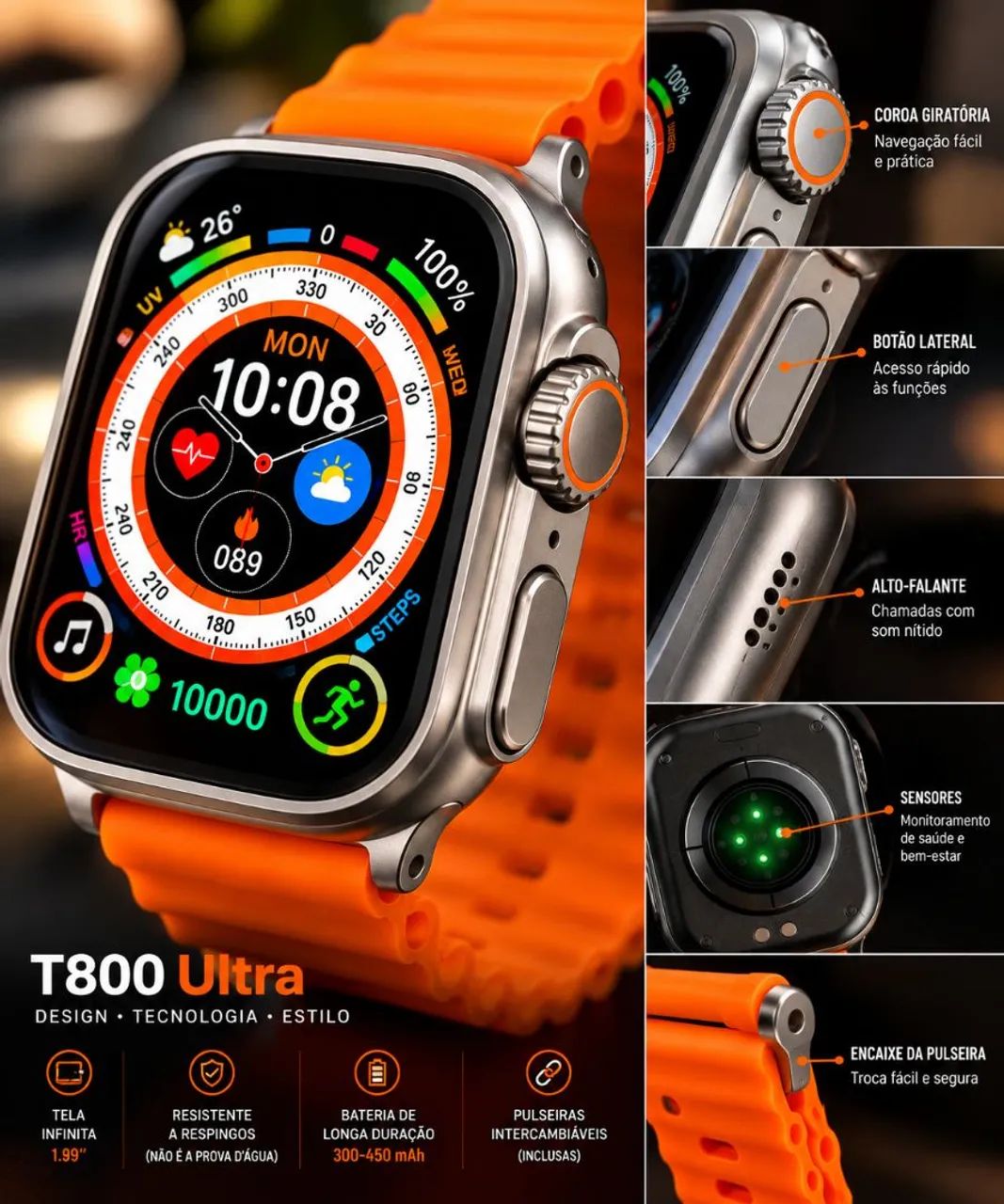 Smartwatch T800 - Foto 4