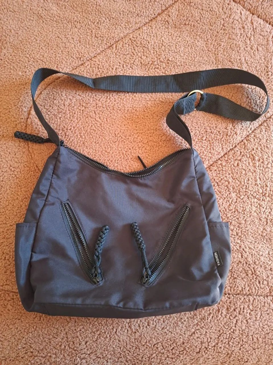 Bolsa preta nylon méida - Foto 4