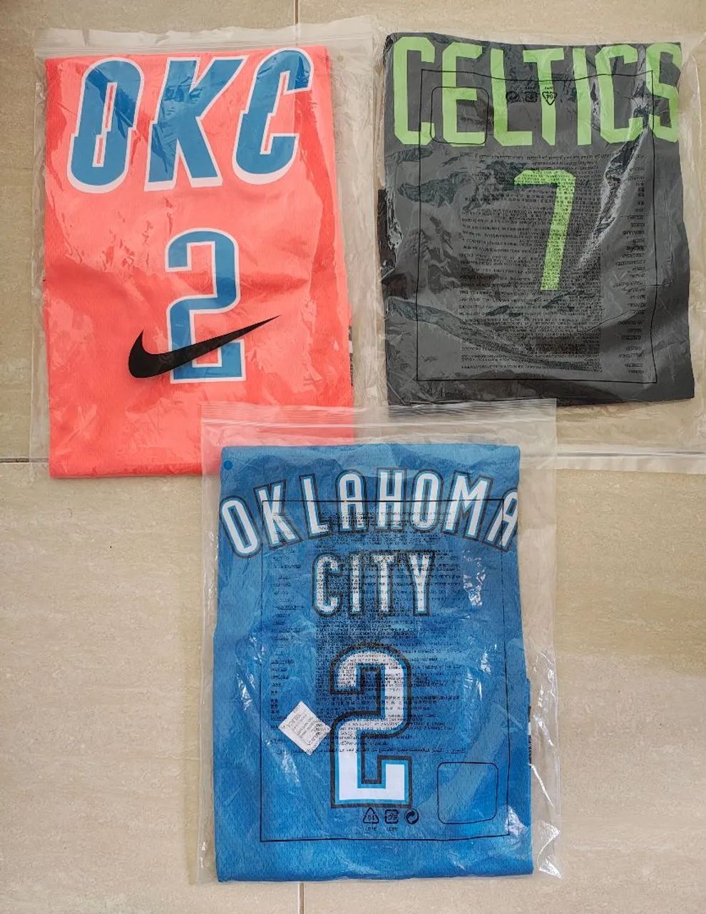 Kit 3 Regatas NBA tamanho M
