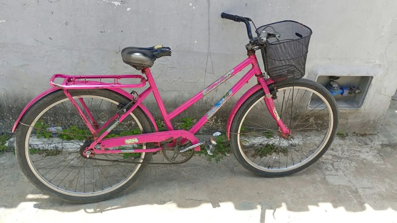 Bicicleta rosa  - Foto 3