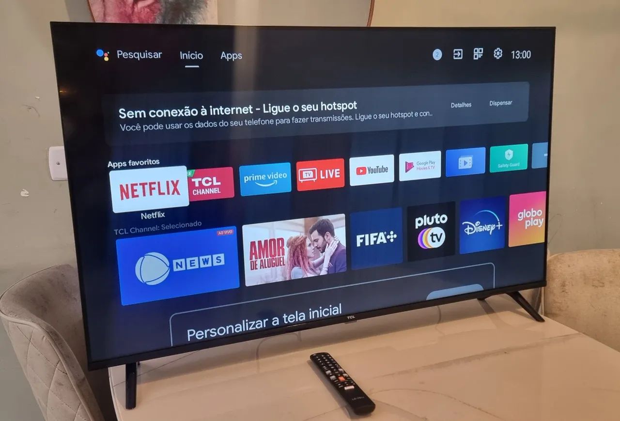 Tv smart TCL 43" Polegadas Full HD - HDR - Bluetooth - Sistema Android -  Bordas infinita - Foto 4