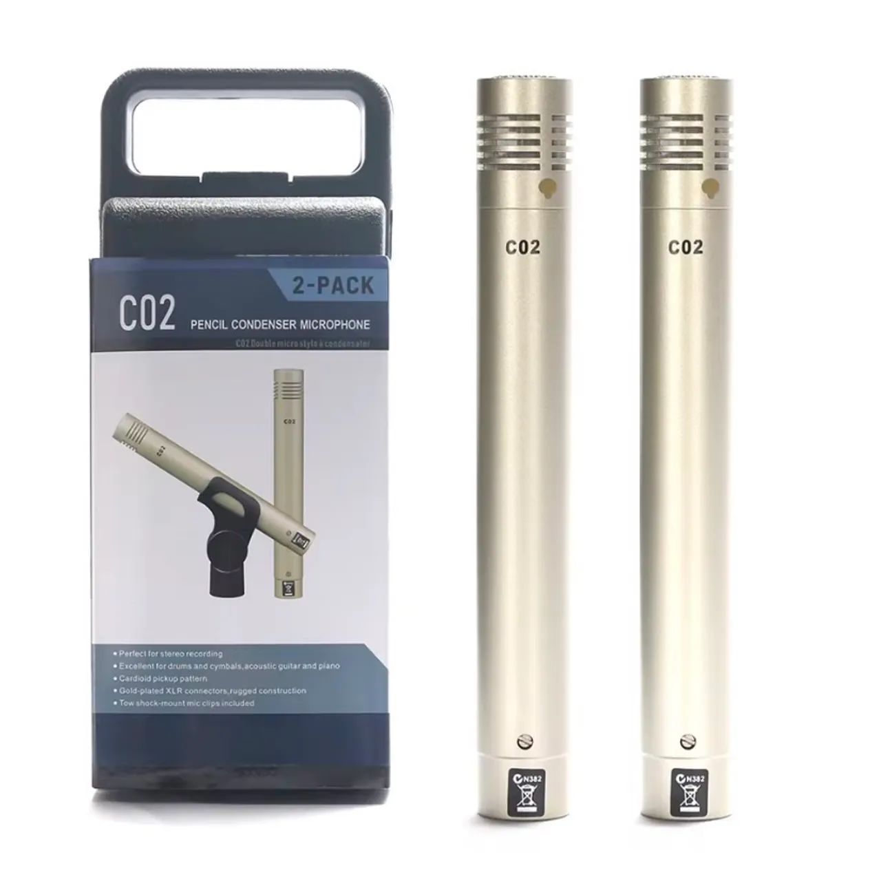 Samson C02 Condenser Microphone Pair - New!