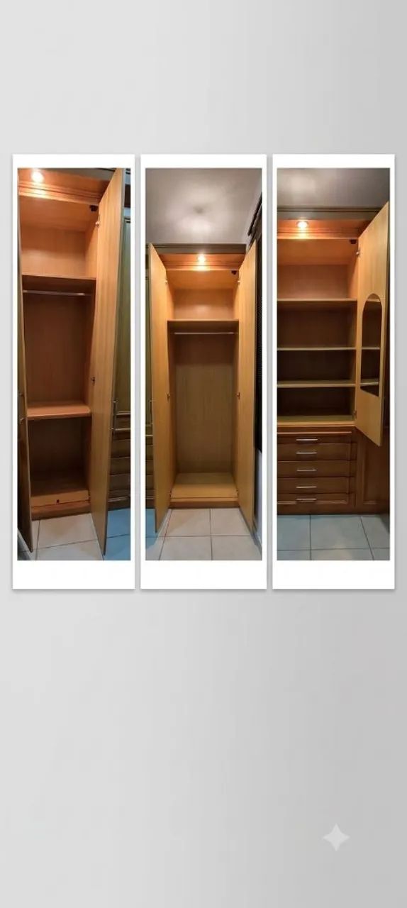 Guarda roupa, madeira maciça 2,50 - Foto 2