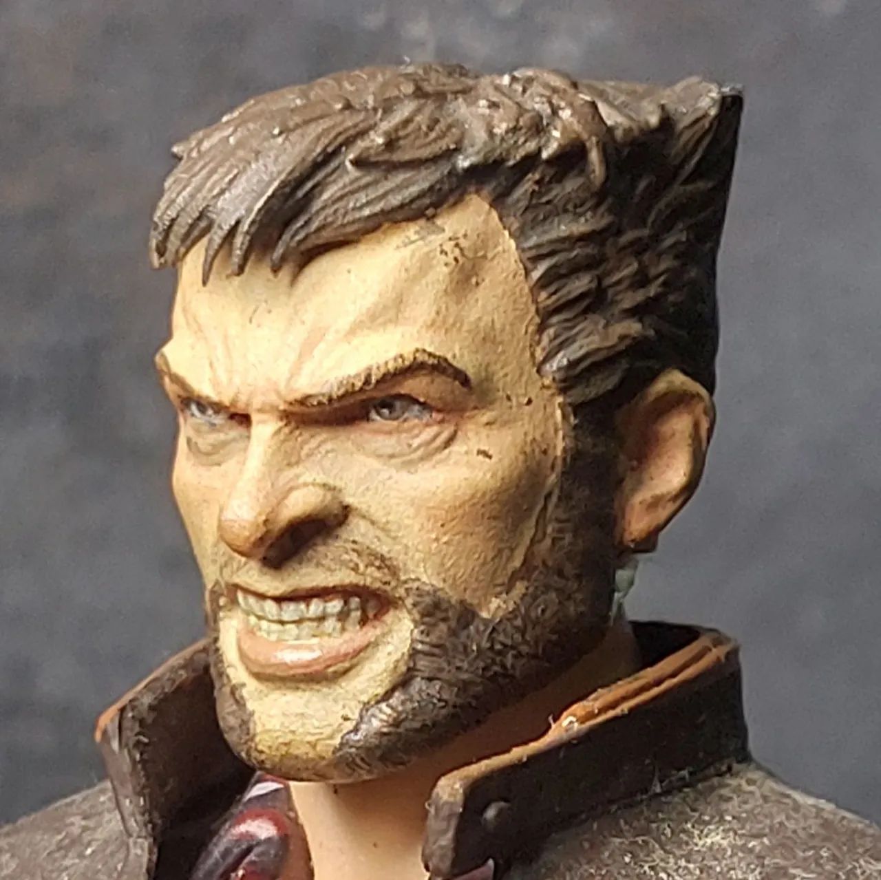 02 heads custom Hugh Jackmann - Escala 1:12 - Foto 3