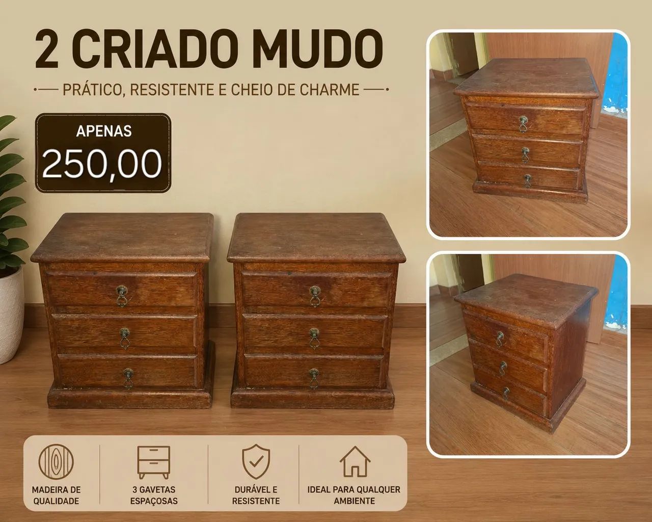 2 criado mudo contato *