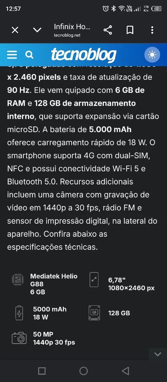Celular hot11s nfc - Foto 2