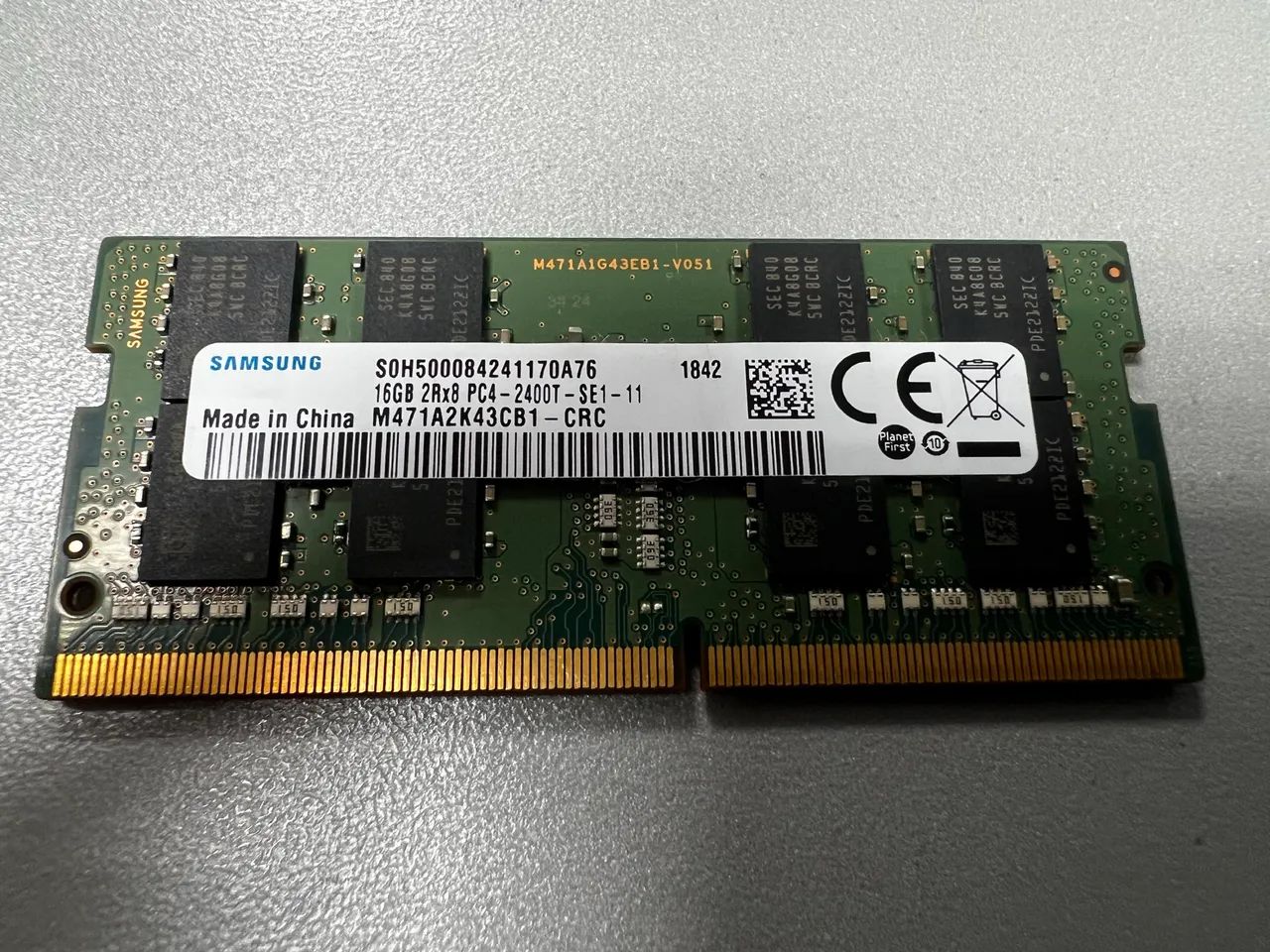 Samsung DDR4 SODIMM 16GB 2400MHz para notebook - Memória RAM