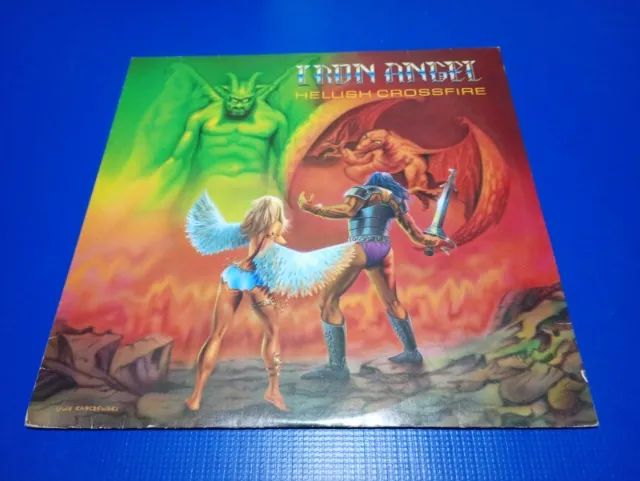 Lp Iron Angel - Hellish Crossfire (1987/ Excelente)