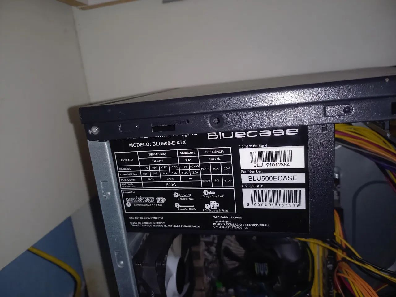 Fonte de pc Bluecase!