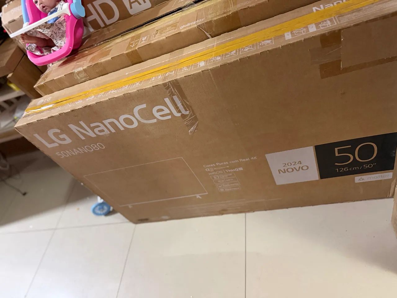 TVs smart 50 polegadas Samsung e LG modelo novo com vídeo game integrado  - Foto 4
