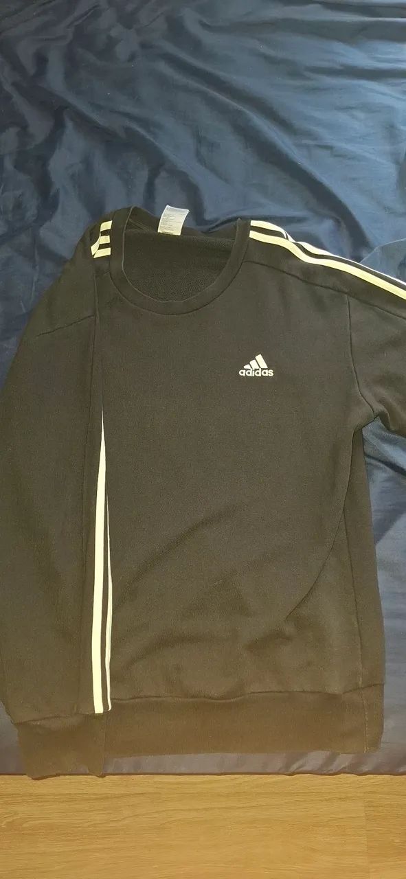 Moletom Preto Adidas