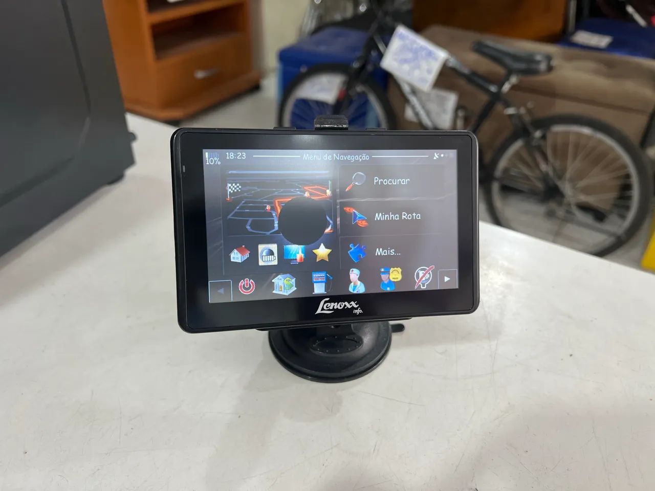 TV portátil com GPS LCD de 5 polegadas Lenoxx GP-500A com Tela Manchada - Foto 2