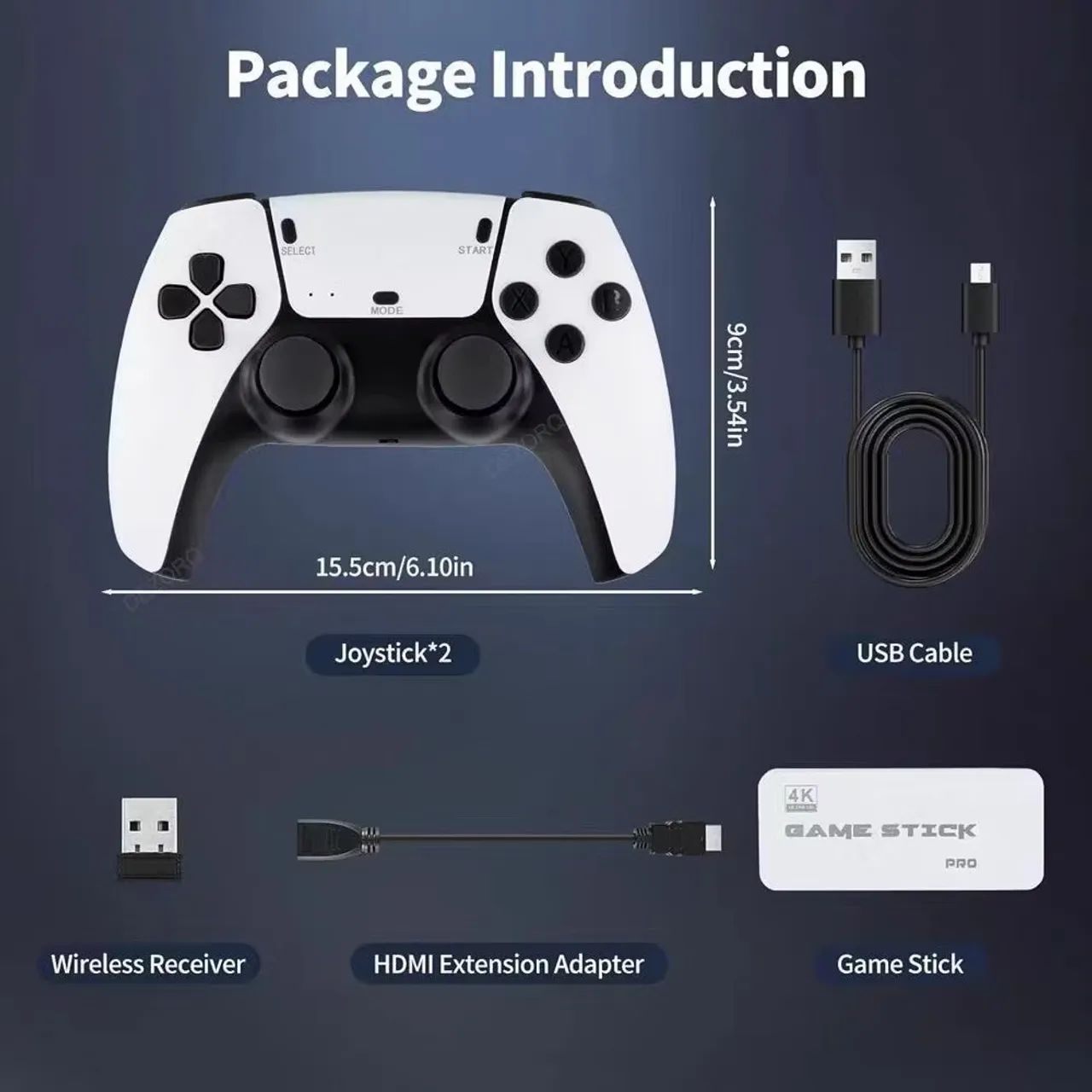[Novo] Vídeo Game Stick M15 20mil jogos Retro Game Portátil - Foto 2