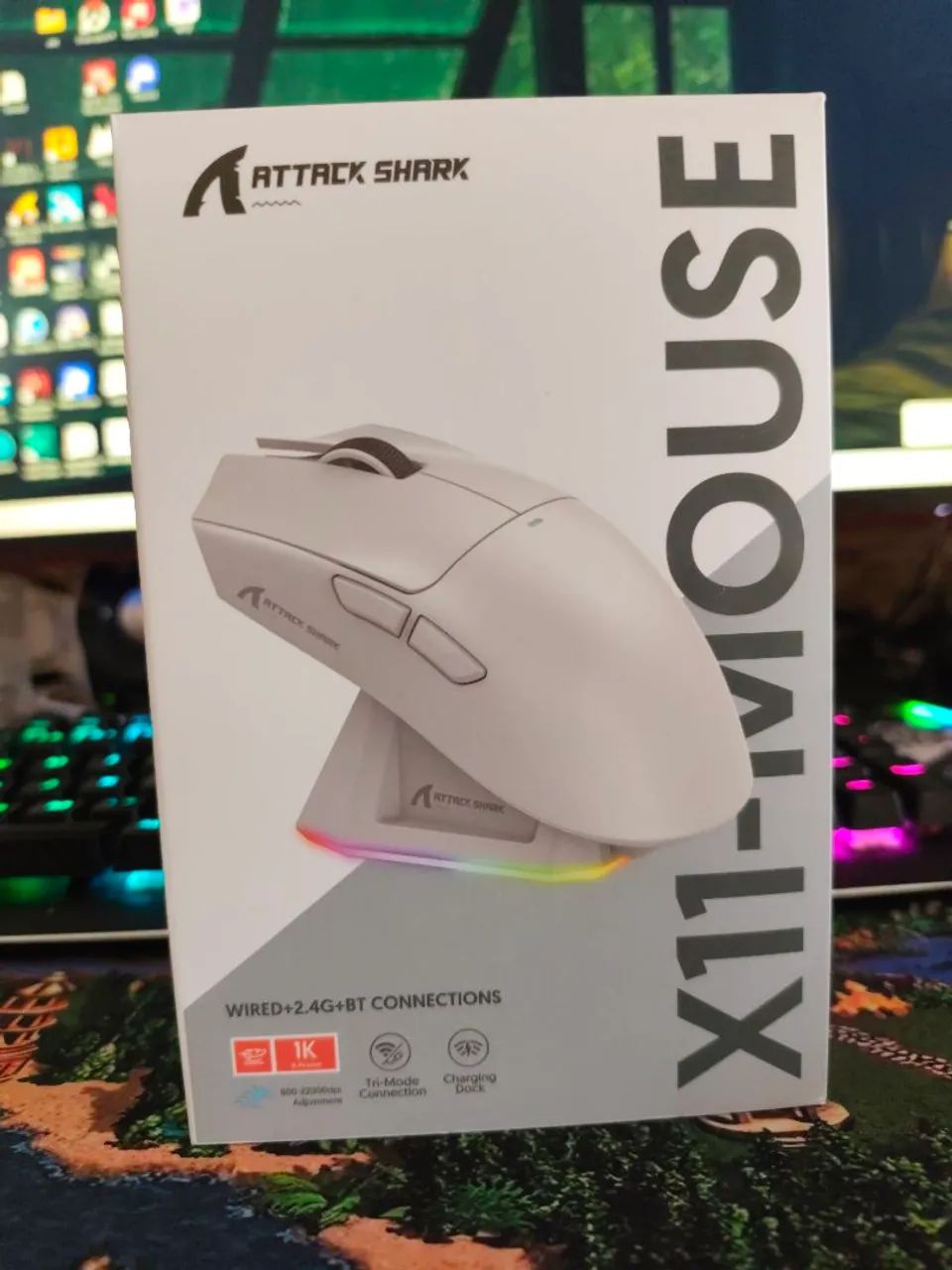Mouse sem fio X11 Attack Shark Lacrado