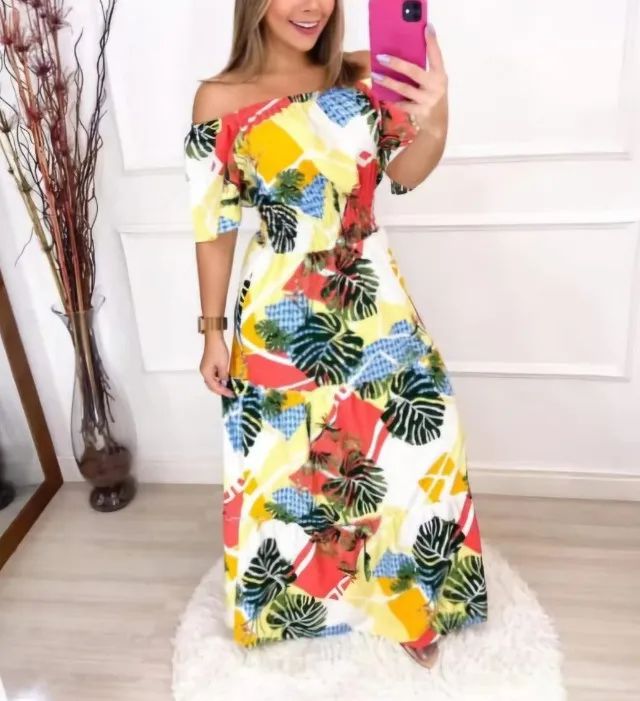 Vestido longo 38-42, perfeito estado - Foto 2