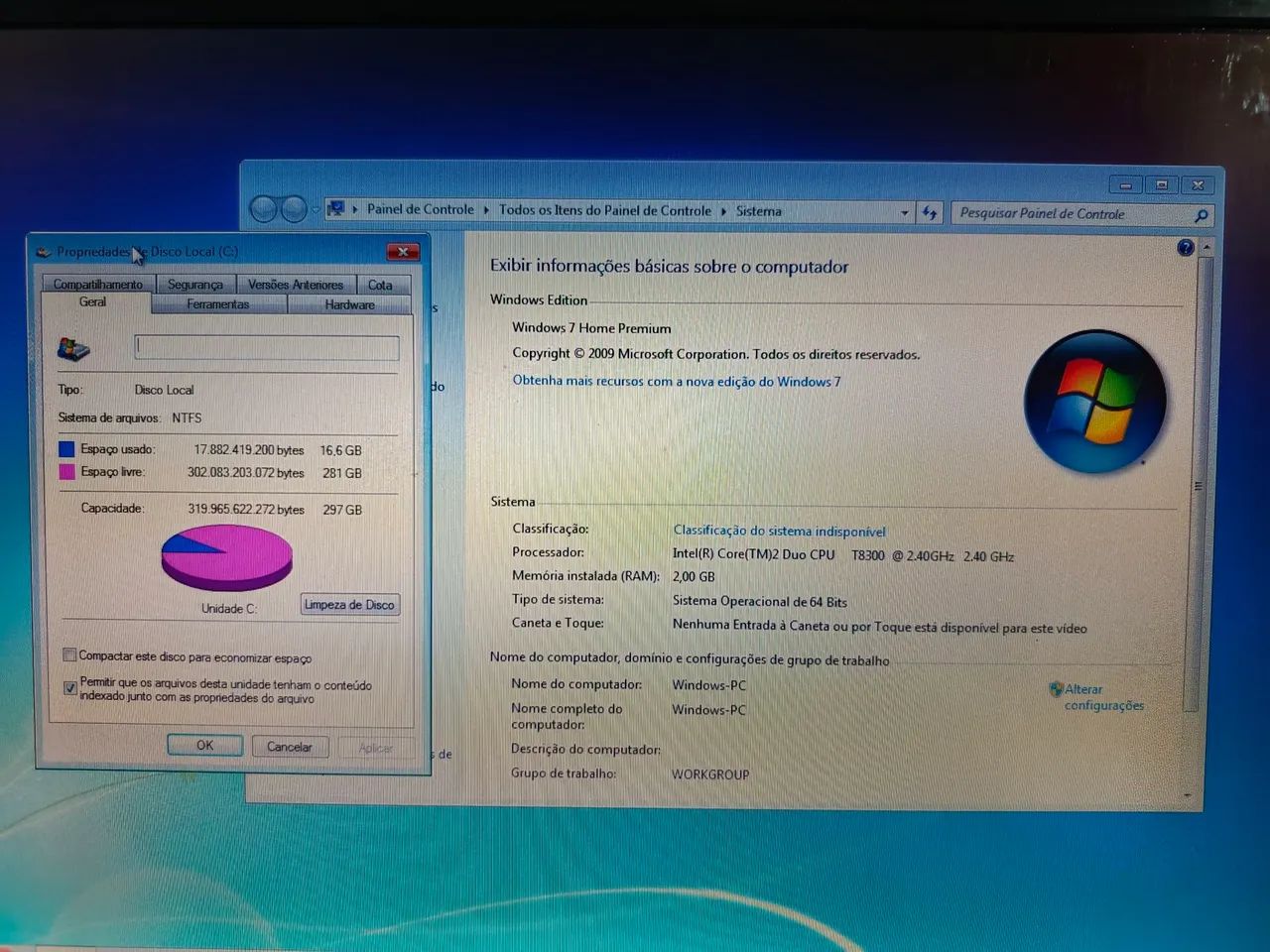 Notebook Dell core 2duo com HD 320gb, teclado ok, carregador. - Foto 3