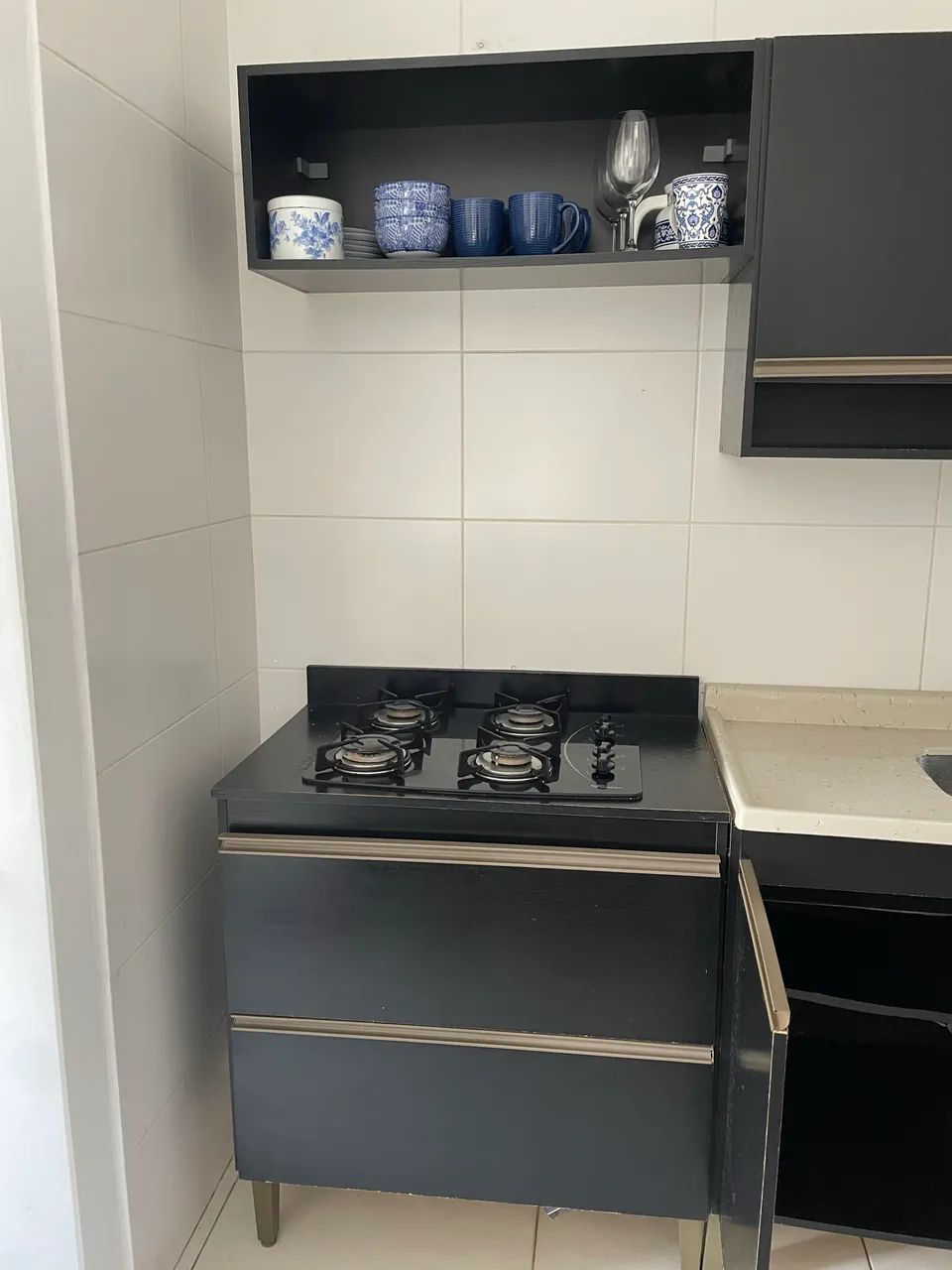 Cozinha preta completa - Foto 5