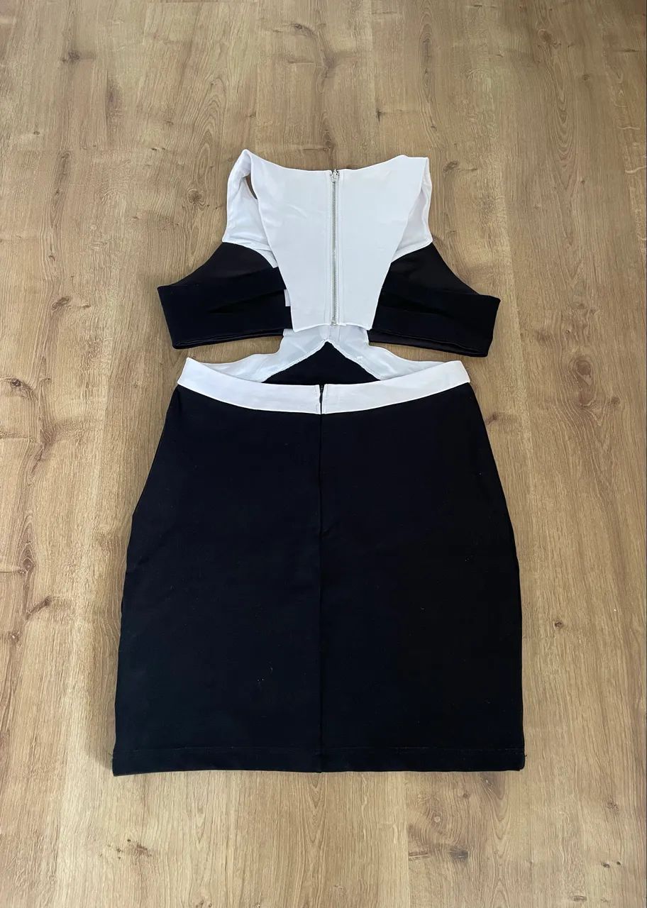 Vestido tam G branco e preto Just Be - Foto 2