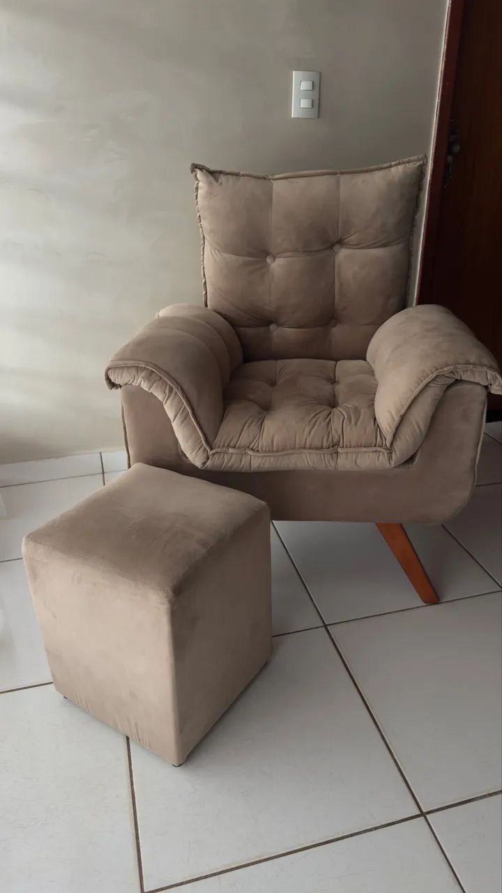 Poltrona + puff  - Foto 3