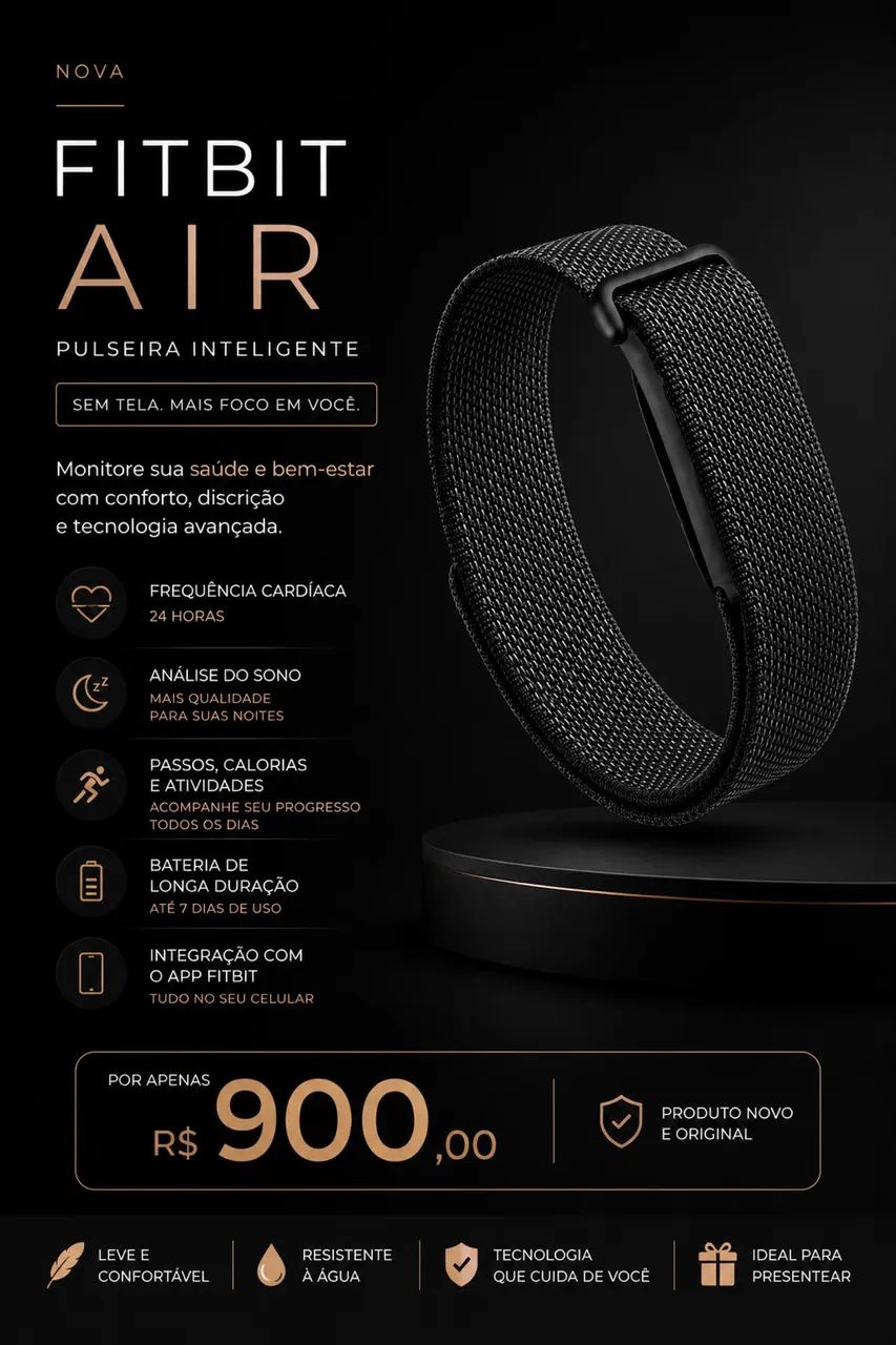 Pulseira google fitbit air