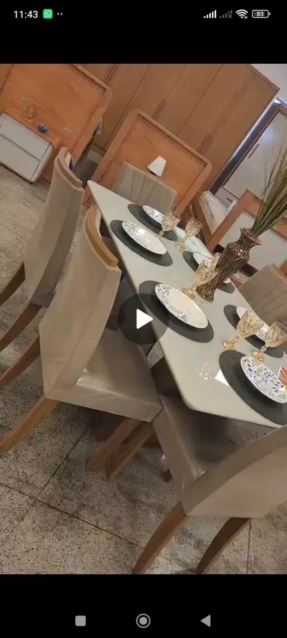 Mesa de jantar 6 cadeiras 